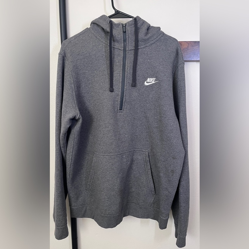 Men’s Nike pullover hoodie - Medium - Dark gray
